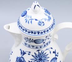 Kahla hagymamintás 4 részes szervírozó szett, jelzett, hibátlan, m: 24,5 cm