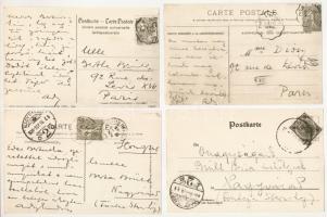 17 db MODERN fénymásolat régi város képeslapokról / 17 modern copies of pre-1945 postcards