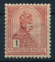 1900 Turul 1K bélyeg 12 : 11 3/4 fogazással (10.500)