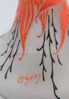 Legras asztali lámpa, működik, m: 29 cm