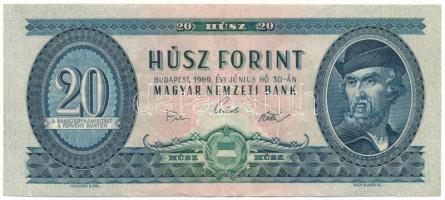 1969. 20Ft "C 449 018646" T:F szép papír Adamo F15