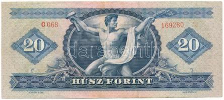 1969. 20Ft "C 068 169280" T:F folt, egyébként erős papír
Adamo F15