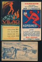 3 db számolócédula: Világ politikai napilap, Kombinett játék, Törley Budapest-Budafok