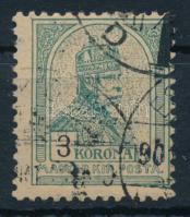 1900 Turul 3K bélyeg "a" számvízjelállással (5.500)