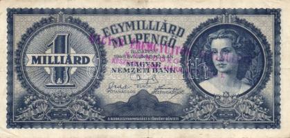 1920. 2K + 1945. 100.000P + 1946. 1000.000.000MP mindkettő "Magyar Éremgyűjtők... vándorgyűlése...