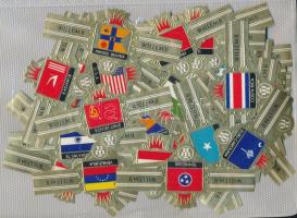 Willem II holland szivargyűrűk, országok, államok, városok zászlóival illusztrálva