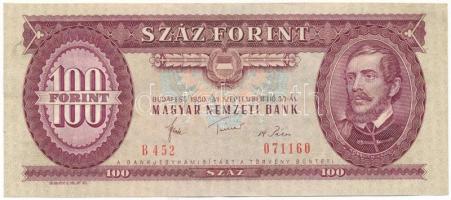 1980. 100Ft "B 452 071160" T:F szép papír Adamo F34