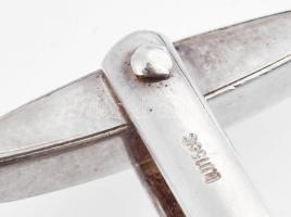 Quinn mandzsetta gomb pár ezüst (Ag) 925, brillel! (0,015) ct jelzett 16,78 g