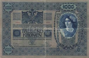 1902. 1000K (3x) függőleges, ill. vízszintes "Deutschösterreich" fny-okkal T:II,III