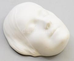 cca 1940 Hummel art deco falimaszk, biszkvit porcelán, jelzett, 14x12,5 cm