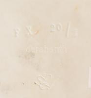 cca 1940 Hummel art deco falimaszk, biszkvit porcelán, jelzett, 14x12,5 cm