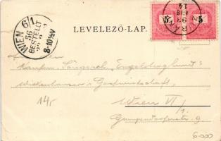 1901 Eperjes, Presov; Fő utca. Edgar Schmidt (Dresden) / main street (r)