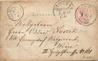 1899 (Vorläufer) Selmecbánya, Schemnitz, Banska Stiavnica; látkép / general view. photo (r)