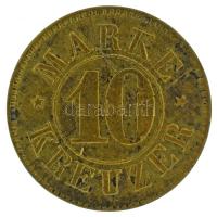 Oroszország / Kronstadt DN "10 MARKE - KREUZER / CONS. VEREIN KRONSTADT" kétoldalas sárgaréz fogyasztói szakszervezeti kereskedelmi zseton (21mm) T:XF,VF, patina Russia / Kronstadt ND "10 MARKE - KREUZER / CONS. VEREIN KRONSTADT" two-sided brass consumer union trading token (21mm) C:XF,VF, patina