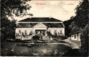 Lontó, Lontov (Ipolyszakállos); Thék Endre lakóháza, kastély / villa, castle