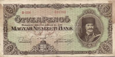 1945. 50P (9x) T:III,III/IV