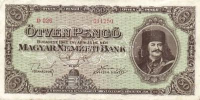 1945. 50P (9x) T:III,III/IV