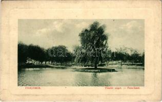 1914 Perjámos, Periam; Tündér sziget. W. L. Bp. 2091. / Feen Insel / fairy island + "PERJÁMOS - VALKÁNY 89." sz. vasúti mozgóposta bélyegző (fl)