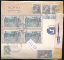 Min. 1.100 db bélyeg és néhány levél, ömlesztve zacskóban