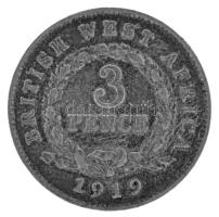 Brit Nyugat-Afrika 1919. 3p Ag "V. György" T:VF, patina
British West Africa 1919. 3 Pence...