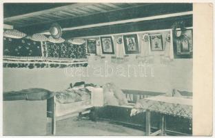 Jód, Ieud; Interiorul casei farenesti / ház, belső, folklór / house interior, Transylvanian folklore (EK)