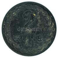 Horvátország 1941. 2K Zn T:VF, patina Croatia 1941. 2 Kune Zn C:VF, patina Krause KM#2