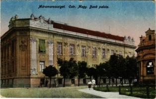 1918 Máramarossziget, Sighetu Marmatiei; Osztrák-magyar bank palota. K. J. Bp. 1917/21. / bank palace (EM)