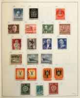 NSZK + Berlin tartalmas gyűjtemény, több mint 4.400 bélyeg előrajzolt albumban, sok bélyegzett anyag...