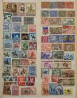 Lovak, lovasok, lovaskocsik, kutyák, macskák motívum gyűjtemény, több mint 600 bélyeg az egész világból nagy berakóban