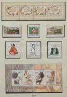 Lindner falcmentes előnyomott magyar albumrész 2003-2006 fekete gyűrűs borítóval, tokkal, benne hián...