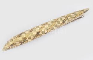 Ezüst (Ag) nyakkendőtű, jelzett, nettó 4,3g