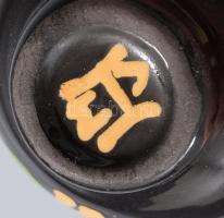 Hódmezővásárhelyi kerámia váza, m: 7,5 cm