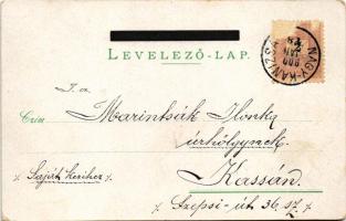 1900 Nagykanizsa, Főtér, Petőfi utca, Fő utca, Cs. és kir. 48. gyalogezred laktanyája. Fischel Fülöp...