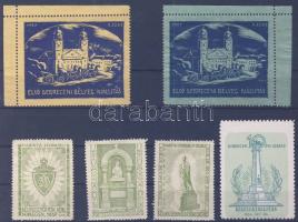 1927/37 Debreceni bélyegkiállítás bélyegei 6 db
