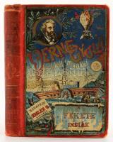 Verne Gyula: A fekete indiák. Ford.: Zempléni P. Gyula. [Bp.,1891, Eisler G.], 3-261+3 p. Kiadói aranyozott, festett, illusztrált egészvászon-kötés, Gottermayer-kötés, kopott borítóval, a gerincen kis sérüléssel, hiányzó címlappal, kissé foltos lapokkal, egy lapon ceruzás bejegyzéssel, javított kötéssel és egy javított lappal (25/26 p.), egy-két sérült lappal, közte: egy lap sarkán kis hiánnyal (85/86 p.), egy helyen a fűzés laza (70-75 p.)