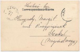 Nagysurány, Velké Surany; Római katolikus templom és iskola. Schwarcz Henrik kiadása / Roman Catholi...