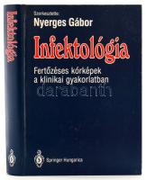 Nyerges Gábor: Infektológia (fertőzések képe a klinikai gyakorlatban). 1992, Springer, kissé kopott kartonált papírkötés, volt könyvtári példány.