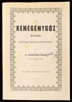 Dr. Rosenfgeld József: A kénégénygőz hatása - Különösen seborvosi tekintetből. Bp., 1996, Magyar Aneszteziológiai és Intenzív Terápiás Társaság, papírkötés. Az 1847-es kiadás reprintje, folttal.
