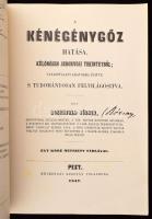 Dr. Rosenfgeld József: A kénégénygőz hatása - Különösen seborvosi tekintetből. Bp., 1996, Magyar Ane...