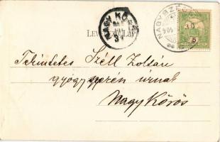 1906 Mezőkövesd, Matyó népviselet, fiatal menyecskék, magyar folklór. Körmendy István kiadása