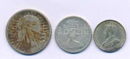 Malaka-szorosi Telepek / Brit Malajzia 1919. 5c billon "V. György" + Lengyelország 1933MW ...