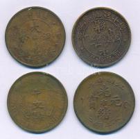 Kína DN(1903) 10C Cu "Guangxu" + 41(1904) 10C Cu "Guangxu" + 44(1907) 10C Cu "Guangxu" + DN(1912) 10C Cu "A köztársaság megalapítása" T:VF,F, patina China ND(1903) 10C Cu "Guangxu" + 41(1904) 10C Cu "Guangxu" + 44(1907) 10C Cu "Guangxu" + ND(1912) 10C Cu "Founding of the Republic" C:VF,F, patina