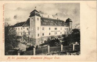 Magyaróvár, Mosonmagyaróvár; M. Kir. Gazdasági Akadémia. Kiadja Kumpf Antal (EK)