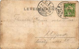 1909 Magyaróvár, Mosonmagyaróvár; Udvari malom, Antoni Adolf fia üzlete, sóeladás. photo + "WIE...