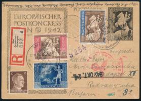 1942 Ajánlott, cenzúrázott levelezőlap Budapestre