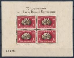 1950 UPU I. blokk (180.000) (rozsdafoltok / stain)