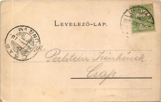 1906 Nagyláz, Velyki Lazy; Plotényi kastély. Székely és Illés kiadása (Ungvár) / castle, mansion (EB...