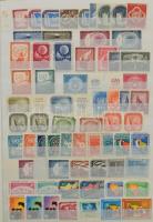 ENSZ New York 1951-1968 Blokkok, szelvényes és egyéb bélyegek + összefüggések, 6 lapos A/4-es berakóban