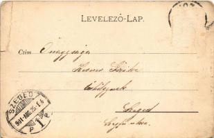 1901 Losonc, Lucenec; Kubinyi tér, Fogel Mátyás, Redlinger Ignác üzlete és saját kiadása / square, s...