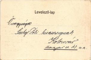 1903 Liptószentmiklós, Liptovsky Mikulas; Kolostor, gyárkémény. Sochán P. kiadása / cloister, indust...